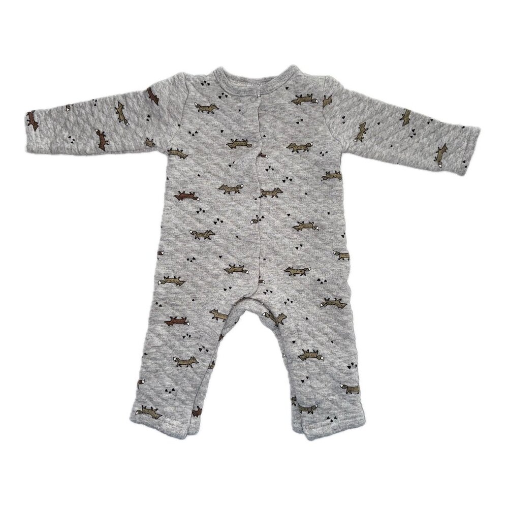 HEMA Quilted Fox Print One Piece, 3 months